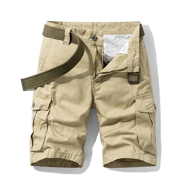 Short Cargo en Coton Confortable pour Hommes