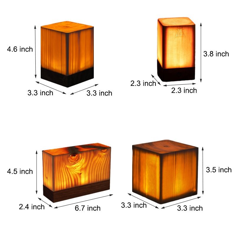 Lampe à poser sans fil en bois élégante et moderne