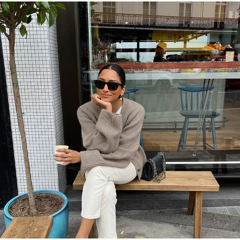 Veste en tricot classique et confortable pour femmes