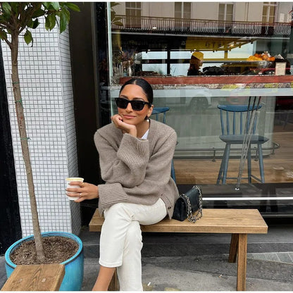 Veste en tricot classique et confortable pour femmes