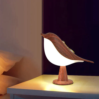 Lampe de Table Moderne en Forme d’Oiseau en Bois