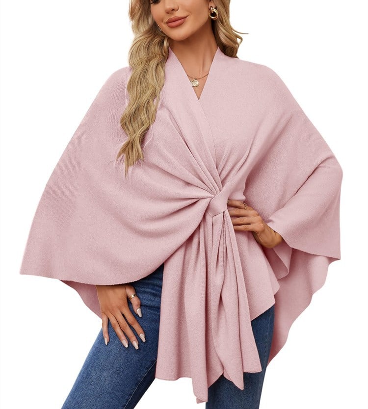 Châle Poncho Doux et Élégant pour Couches Confortables et Chics