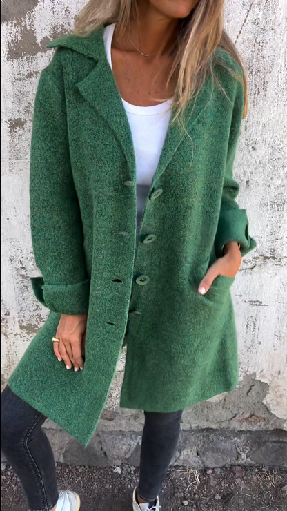 Manteau Long en Coton Stylé pour Femmes