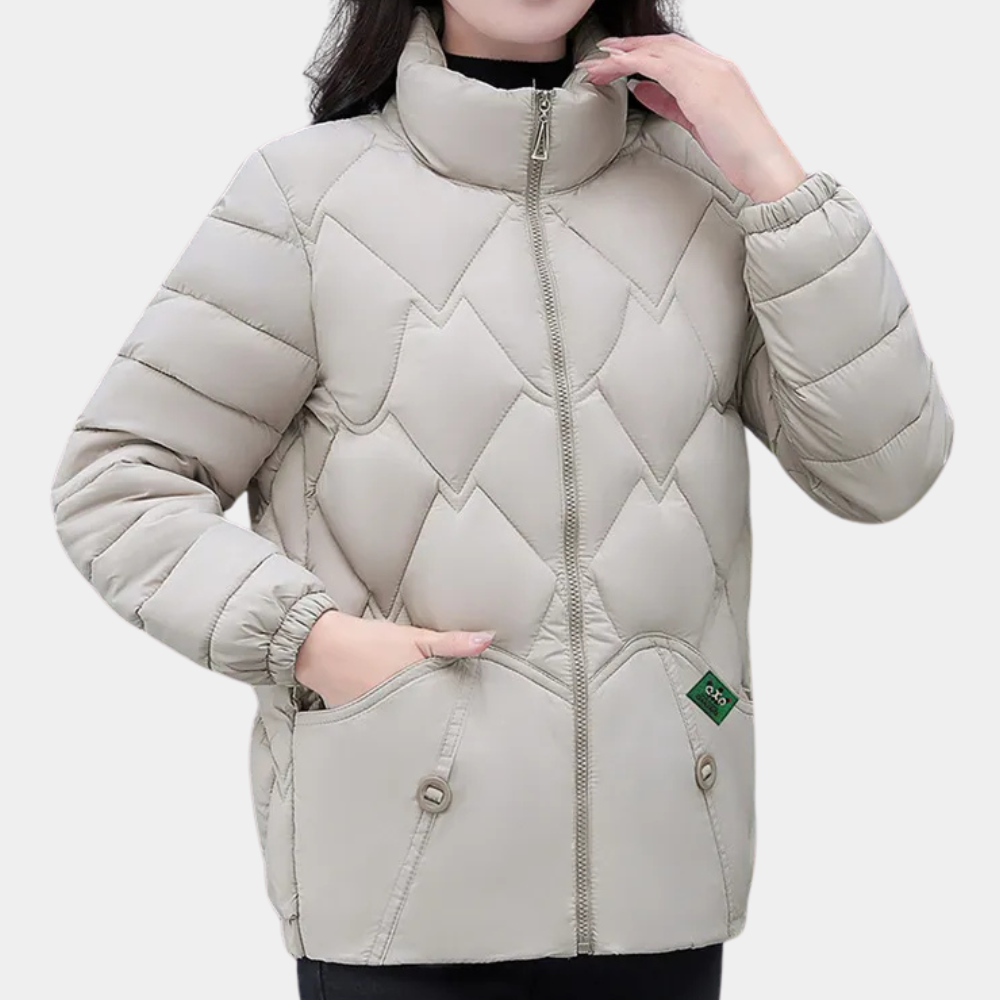 Veste Matelassée pour Femme Moderne et Chic avec Col Montant