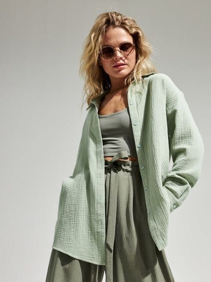 Luzia® | Bawełniana koszula z długim rękawem