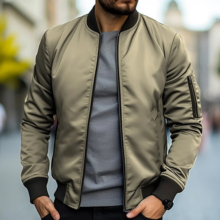 Veste Legere Zippée Moderne pour Homme