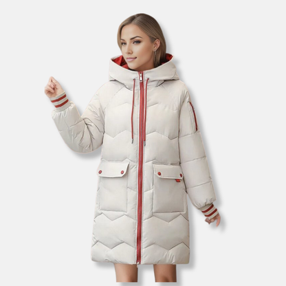 Parka d'hiver à capuche confortable pour femmes