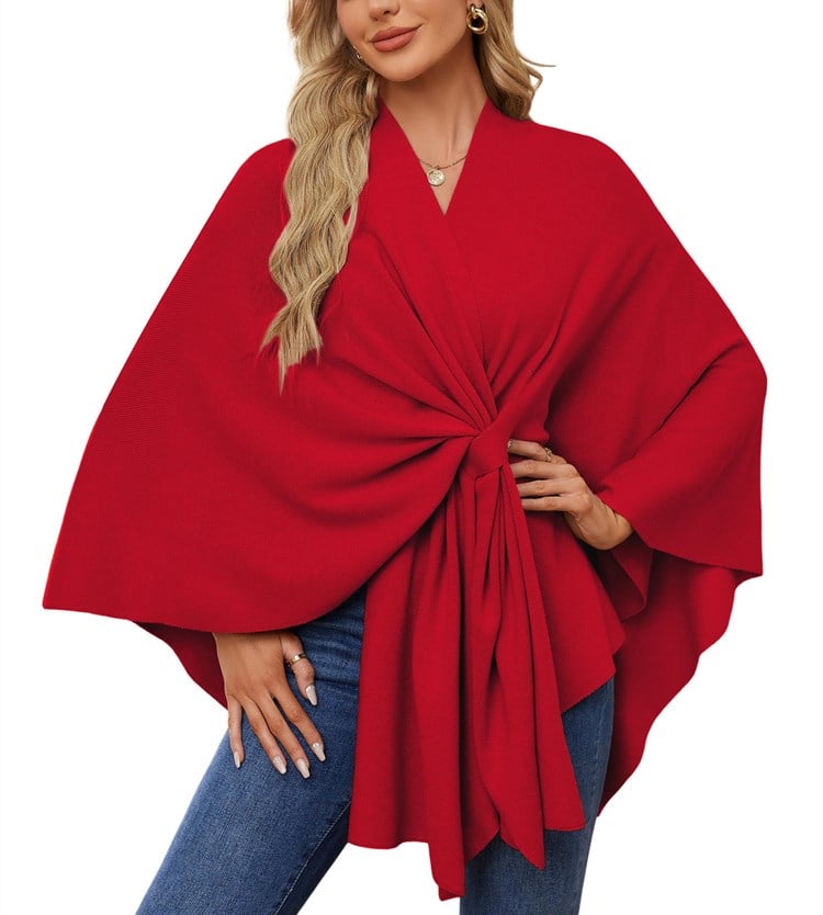 Châle Poncho Doux et Élégant pour Couches Confortables et Chics