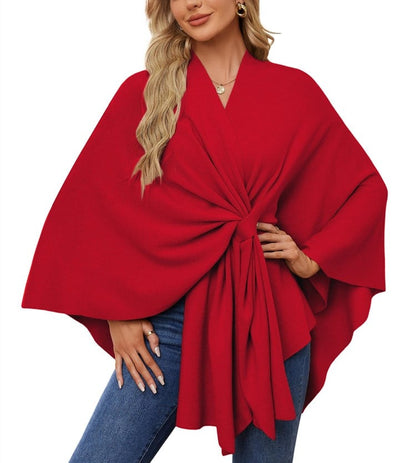 Châle Poncho Doux et Élégant pour Couches Confortables et Chics
