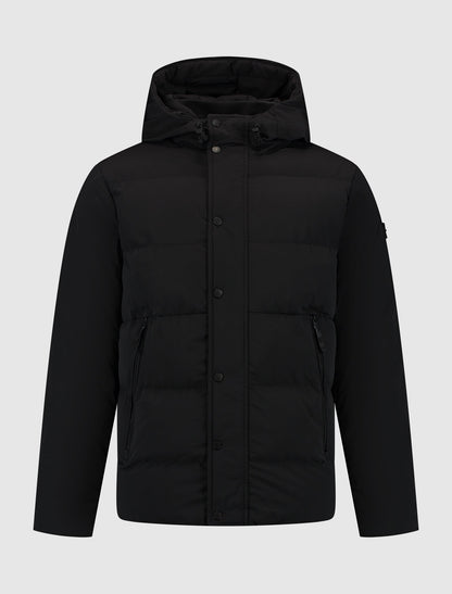 Veste à capuche noire pour hommes Modern Durable