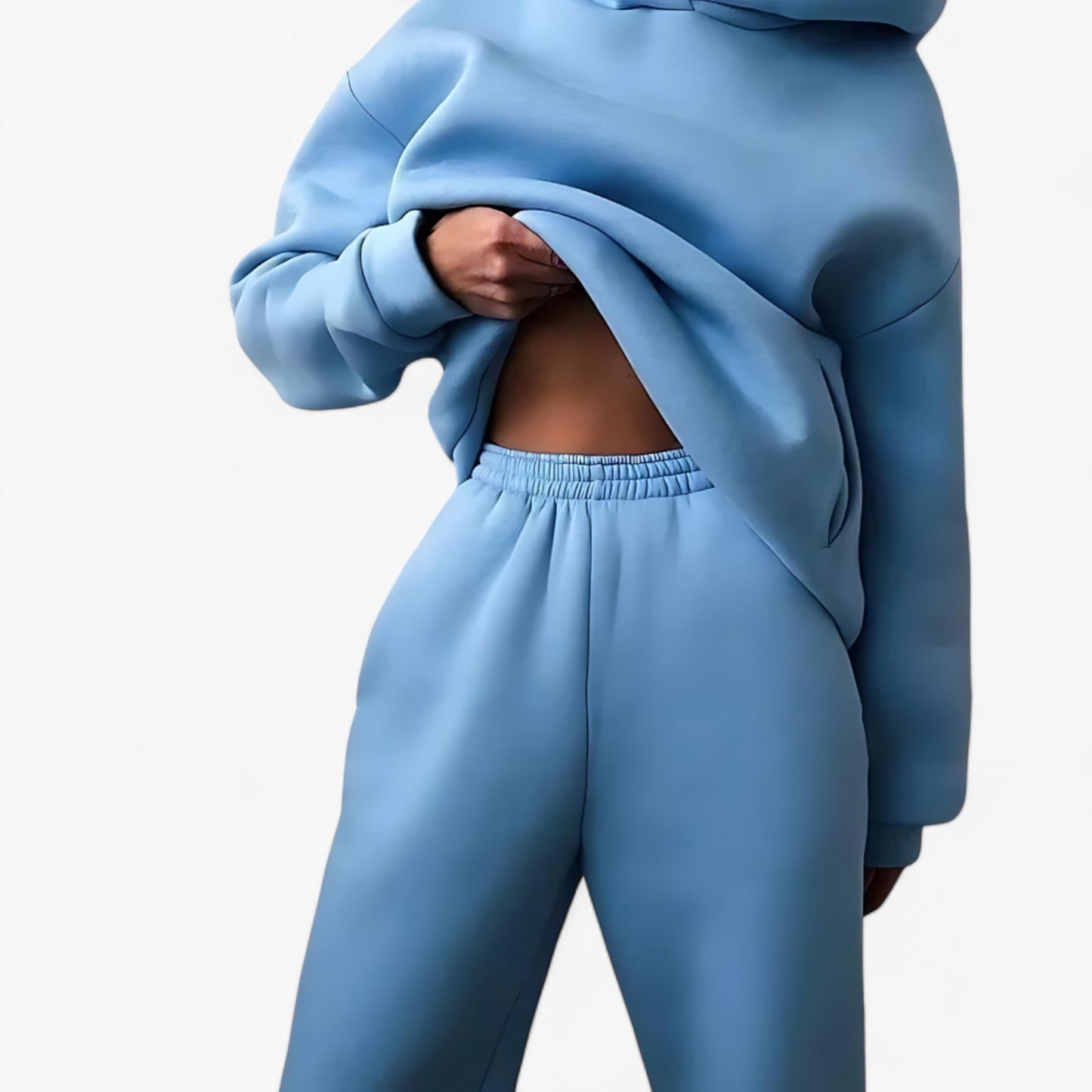 Ensemble de pull à capuche épais pour femme