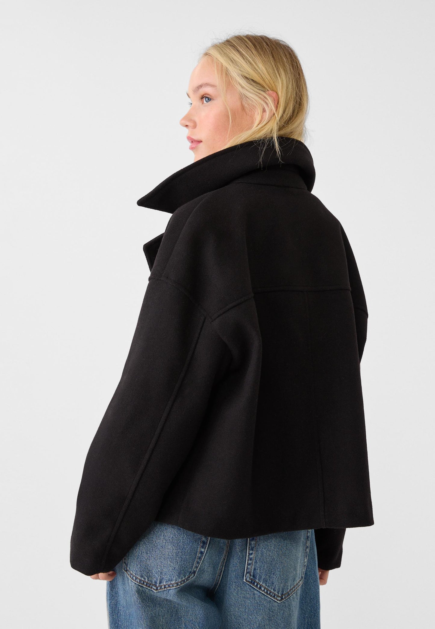 Manteau court classique intemporel pour femmes