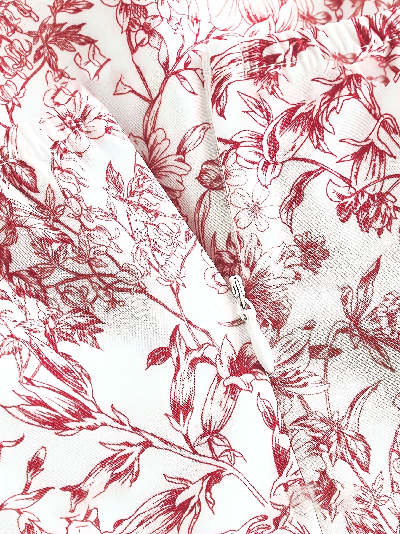 Robe Mini Florale à Col Halter et Empiècement Pour Femme