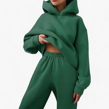 Ensemble de pull à capuche épais pour femme