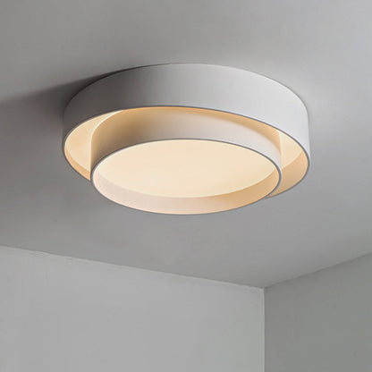 Lampe de Plafond Circulaire Blanc Style Nordique