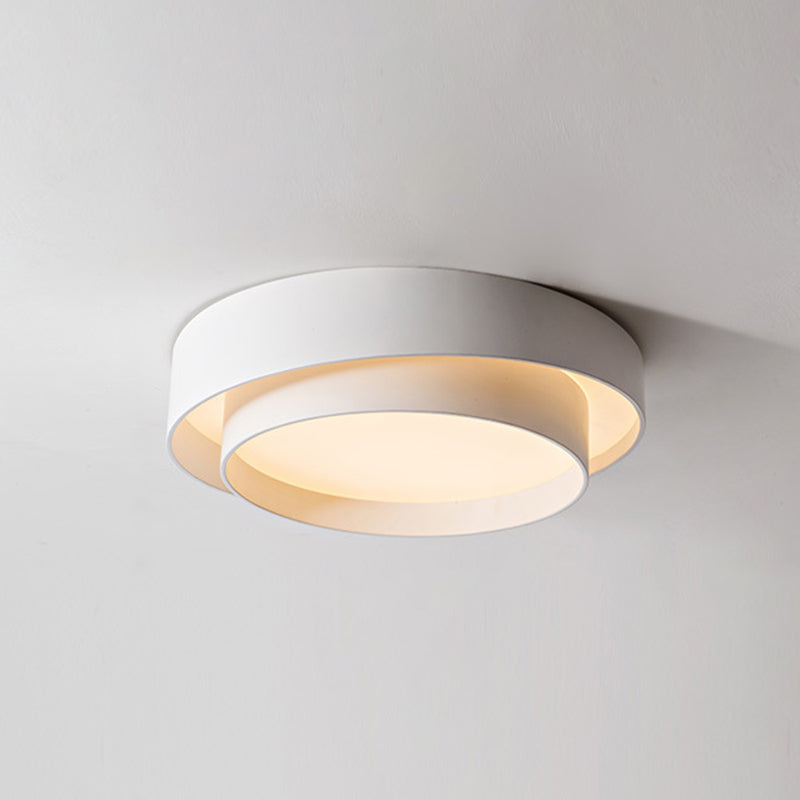 Lampe de Plafond Circulaire Blanc Style Nordique