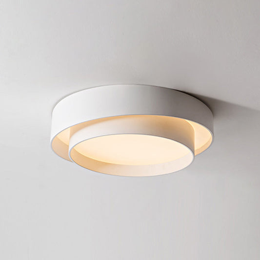 Lampe de Plafond Circulaire Blanc Style Nordique