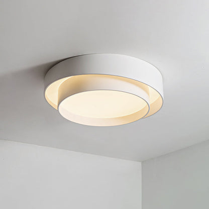 Lampe de Plafond Circulaire Blanc Style Nordique