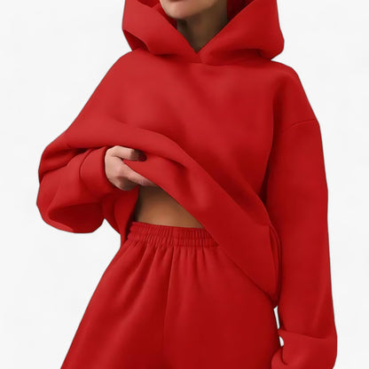 Ensemble de pull à capuche épais pour femme