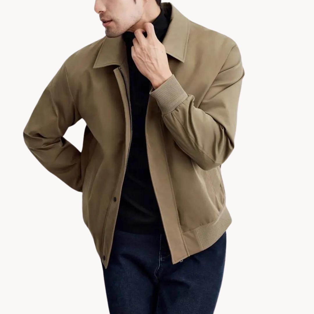 Veste en Toile Elégante pour Homme avec Boutons Invisibles