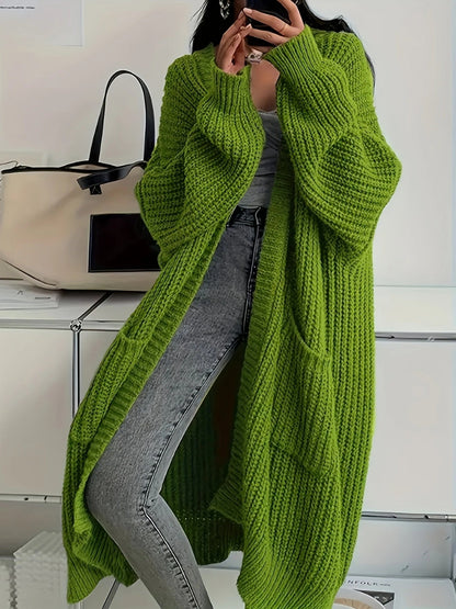 Cardigan en maille ceinturé confortable pour femmes