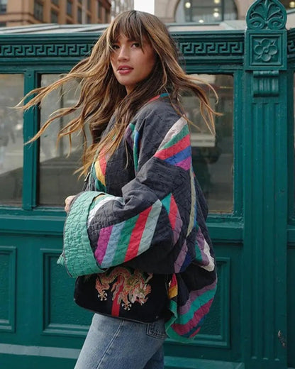 Veste décontractée vintage surdimensionnée