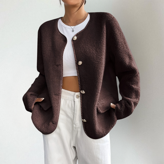 Cardigan en maille confortable à ouverture avant