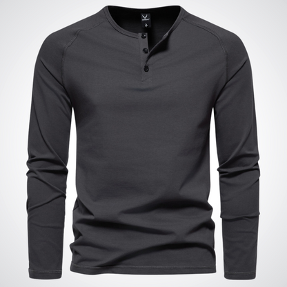 Pull Moderne Ajusté en Coton Col Rond pour Hommes