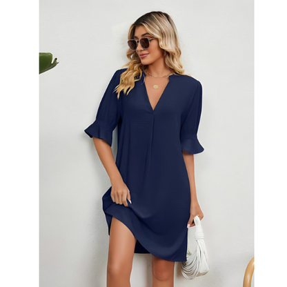 Robe Femme Chic Col V Été