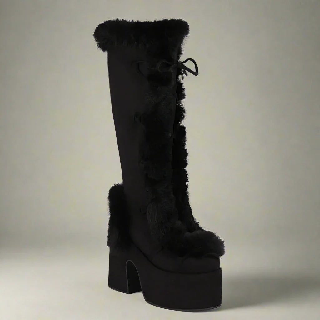 Bottes à plateforme épaisses et confortables pour un style hivernal