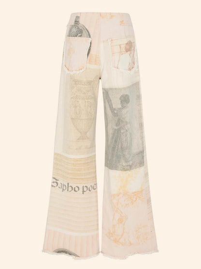 Jean large taille haute pour femme Alma