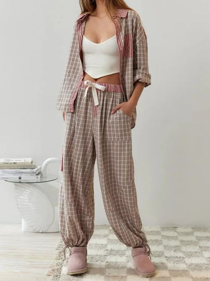 Ensemble De Pyjama Doux Et Chaud Pour Femmes