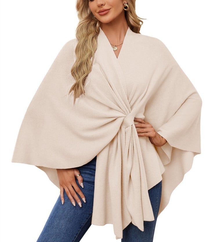 Châle Poncho Doux et Élégant pour Couches Confortables et Chics