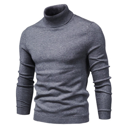 Pull en Laine Premium Homme à Col Roulé