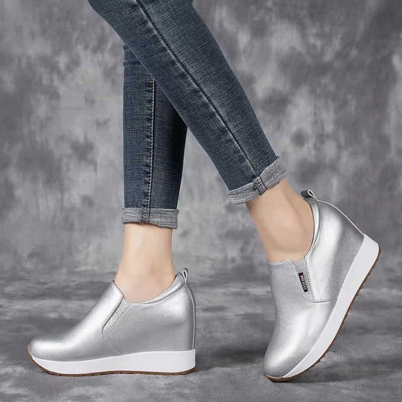Bottes Cheville Chic en Cuir Véritable avec Talon Bloc