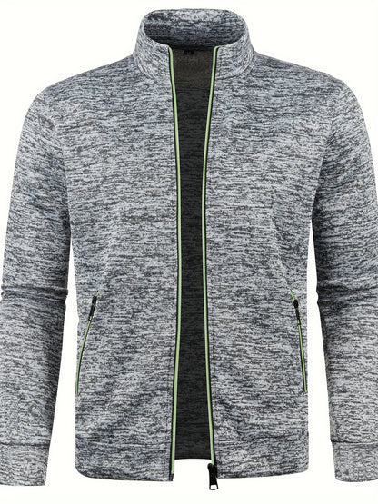 Cardigan stylé en tricot à fermeture intégrale hommes