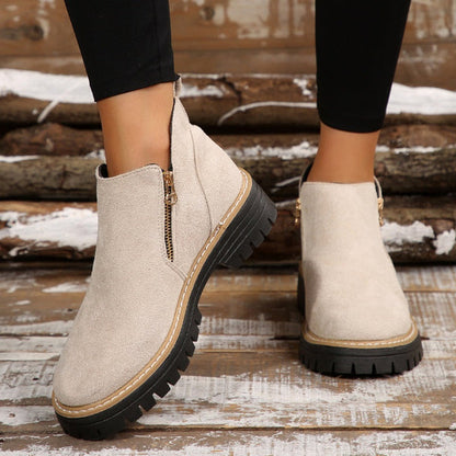 Bottes Cheville en Cuir Classiques et Chic pour Femmes