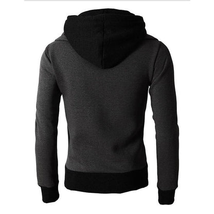 Sweat à Capuche Zippé à Col Montant Moderne pour Homme