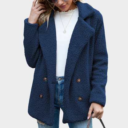 Manteau Teddy à Col Douillet pour un Style Hivernal Chic