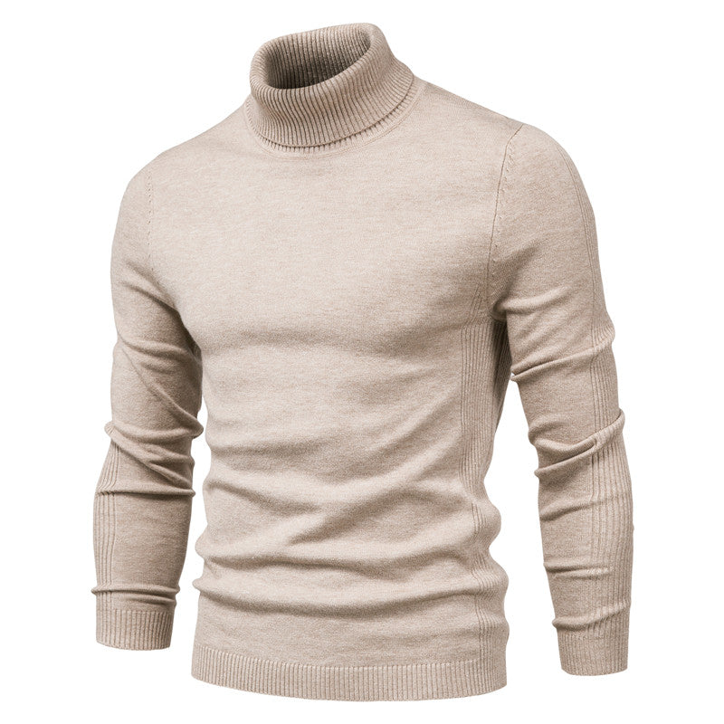 Pull en Laine Premium Homme à Col Roulé