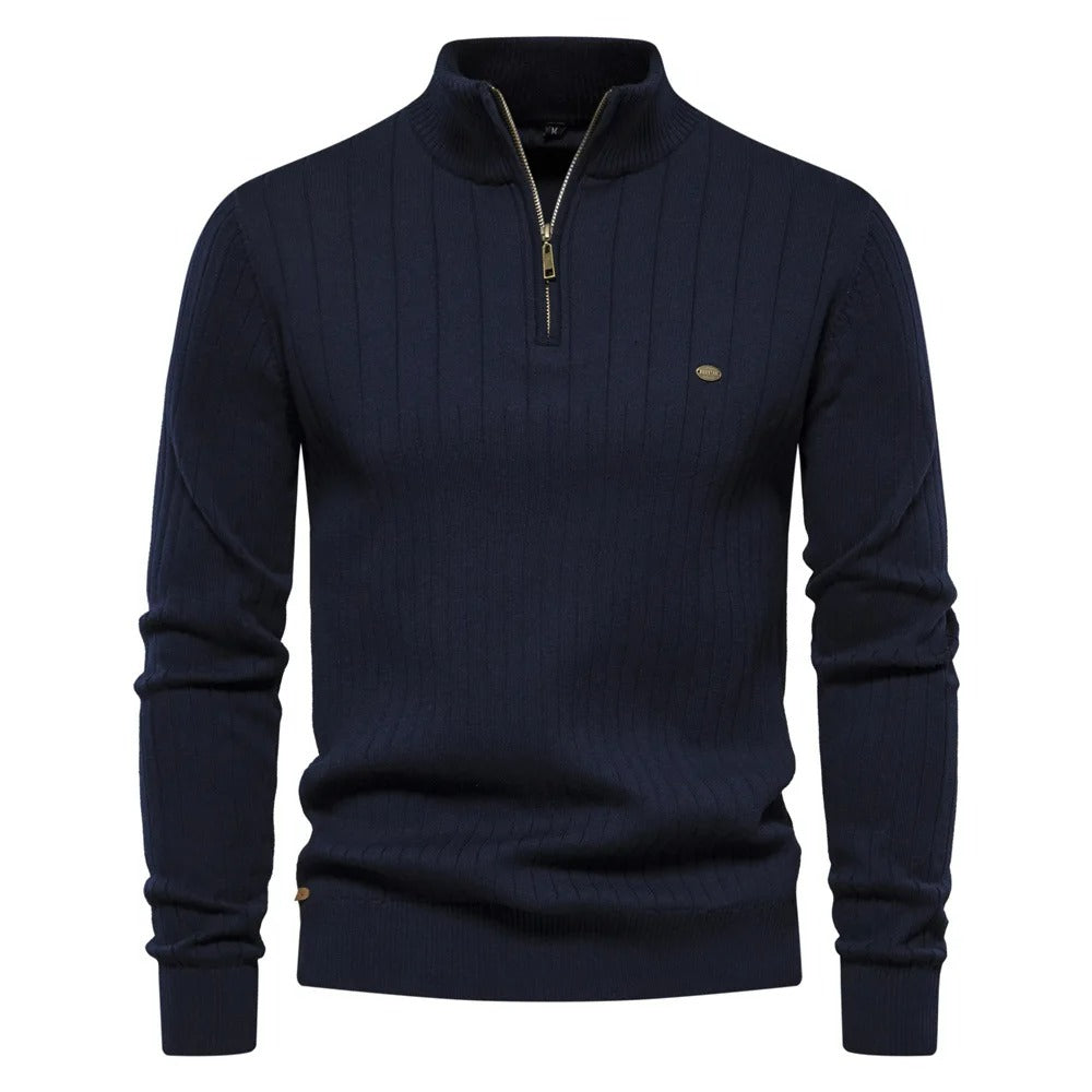 Pull Homme Premium Confortable Stylé à Col Zippé