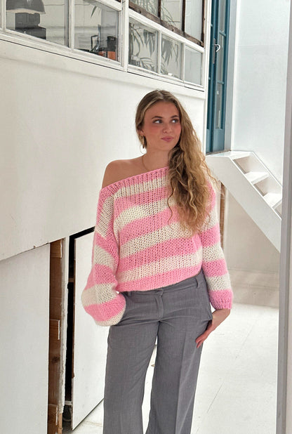 Pull Rayé Classique pour Femmes