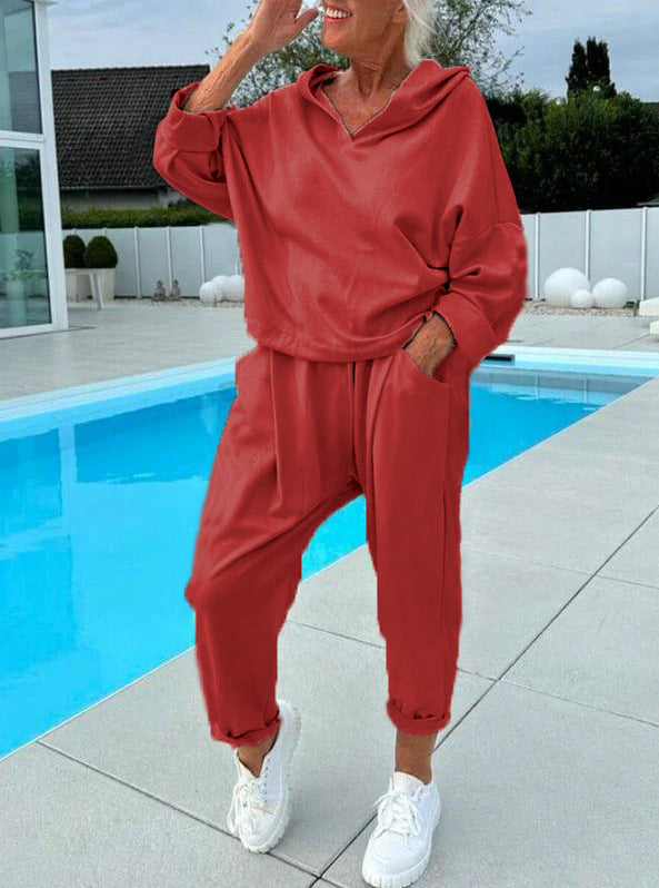 Ensemble sweat-shirt oversize deux pièces pour femme