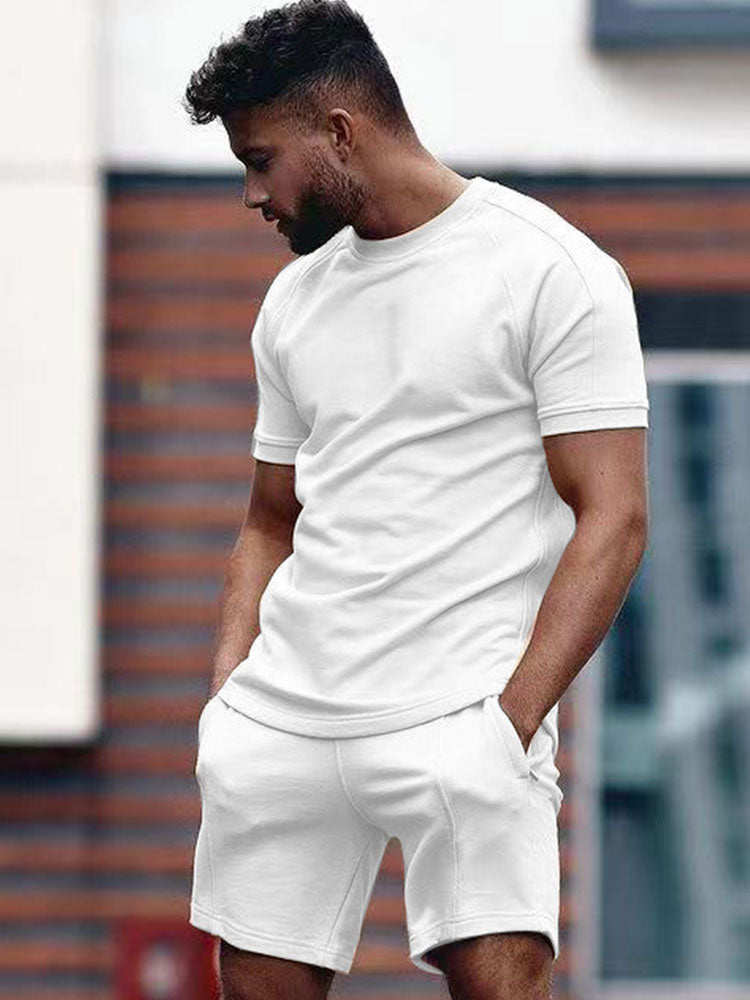 Ensemble Polo À Manches Courtes Et Short Tendance Pour Hommes