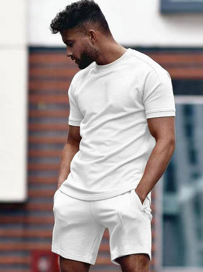 Ensemble Polo À Manches Courtes Et Short Tendance Pour Hommes