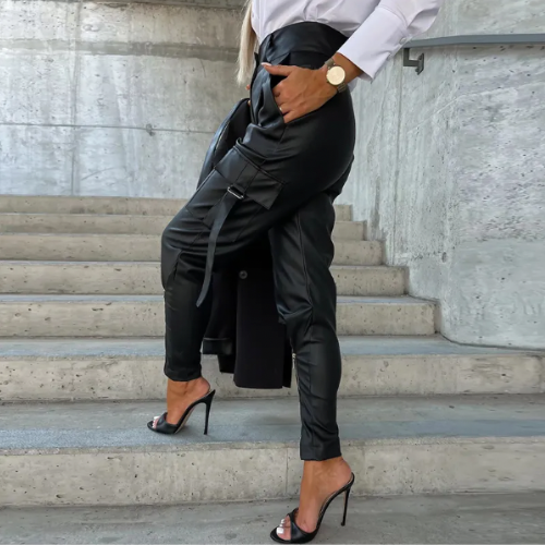 Pantalon Cargo Taille Haute Léger et Stylé Femmes