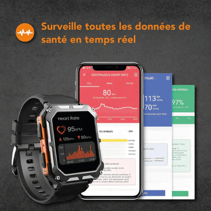 Montre Connectée Fitness Durable pour Hommes