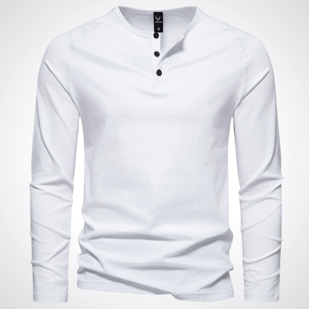 Pull Moderne Ajusté en Coton Col Rond pour Hommes