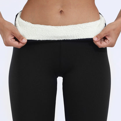 Leggings en laine polaire de qualité supérieure femmes