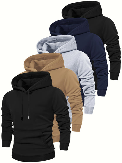 5pcs Sweatshirts à Manches Longues à Capuche Stylés